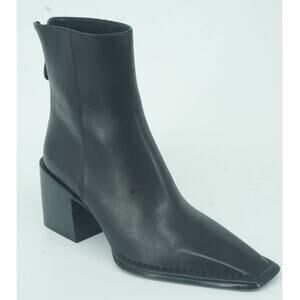 Alexander Wang Parker Square Toe High Block Heel Ankle Booties SZ 38.5 New $750